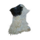 Natural black and white goat skin 92x47cm