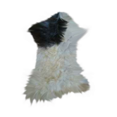 Natural black and white goat skin 92x47cm