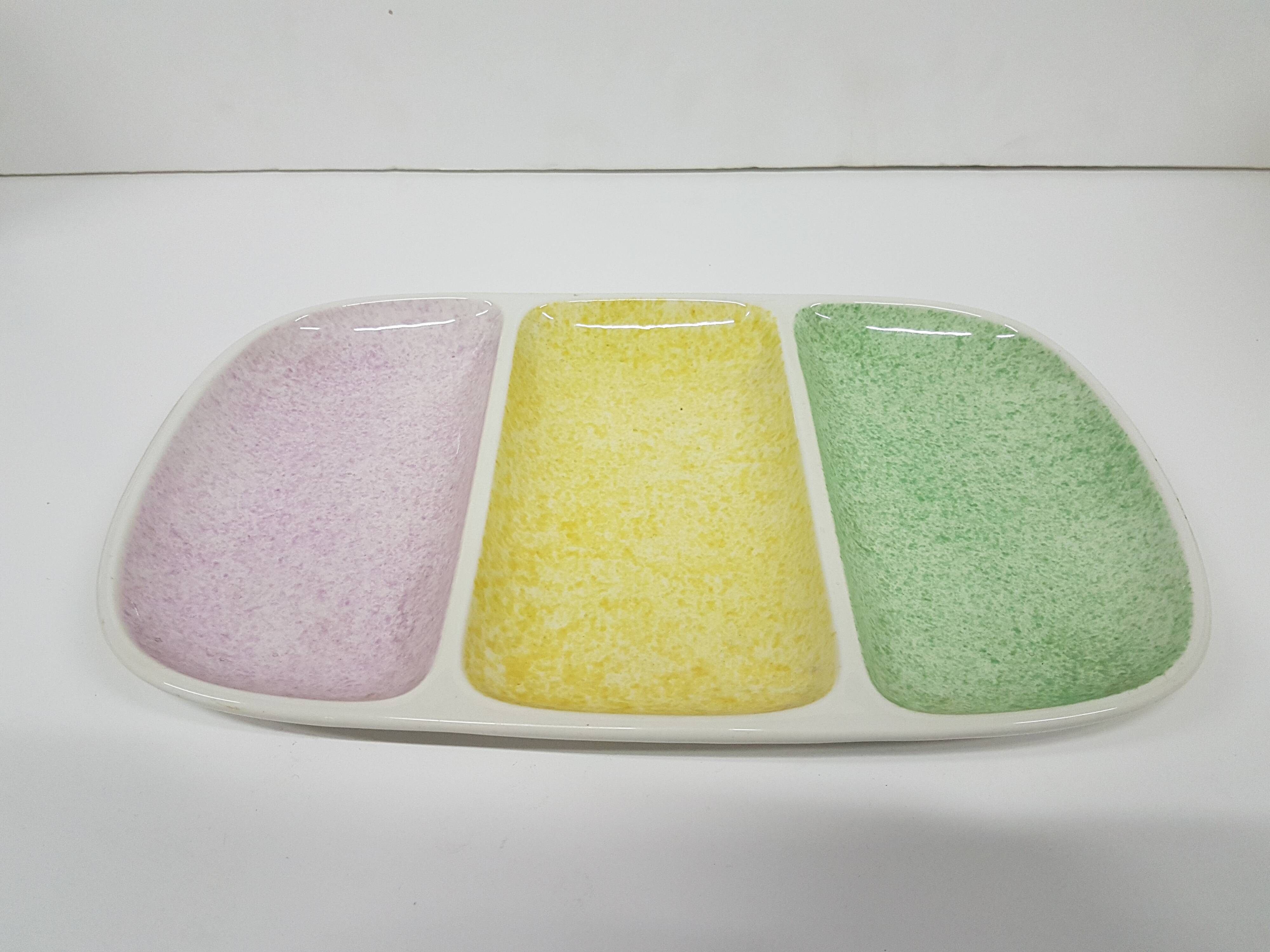 Dish raviers Gien France, 60s