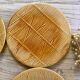 8 vintage Gien cheese plates france