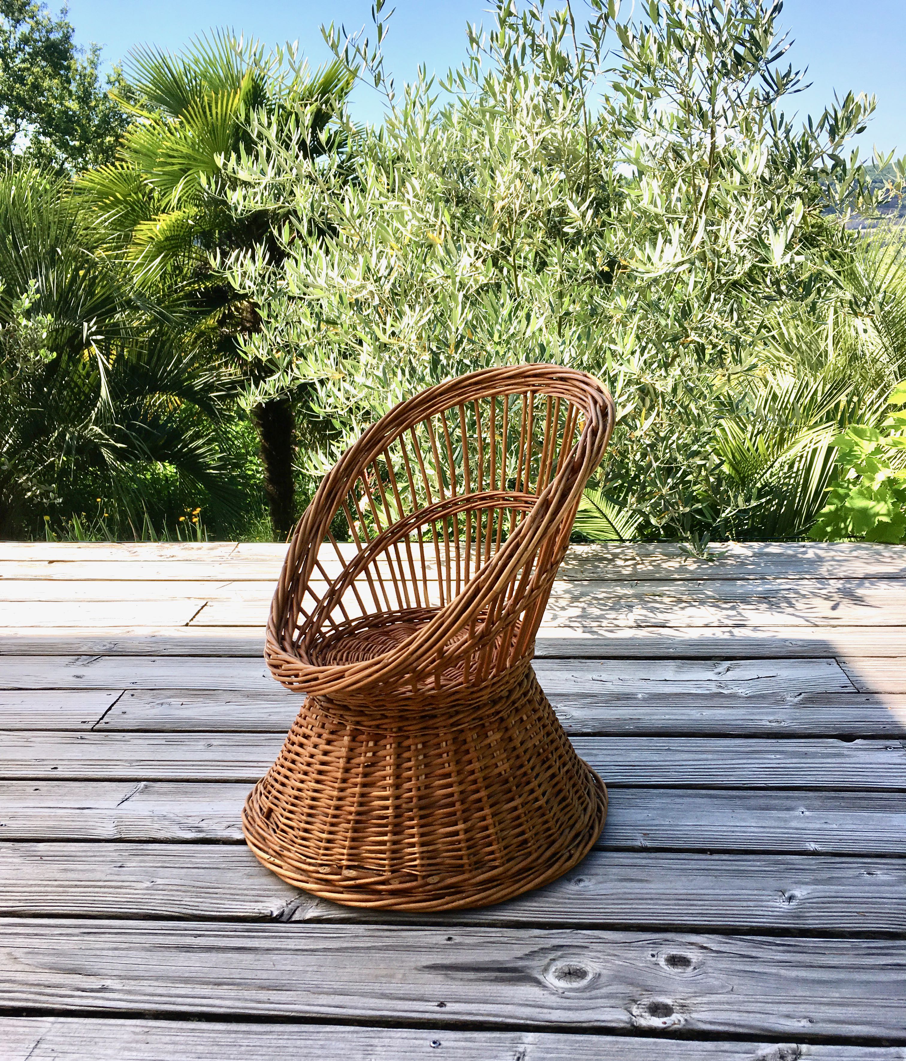 Rattan child chair