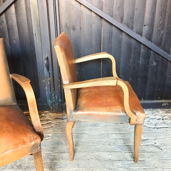 Paire de fauteuils bridge