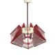 "Rozwój" Kłobuck hanging string lamp, Polish design from the PRL 1970