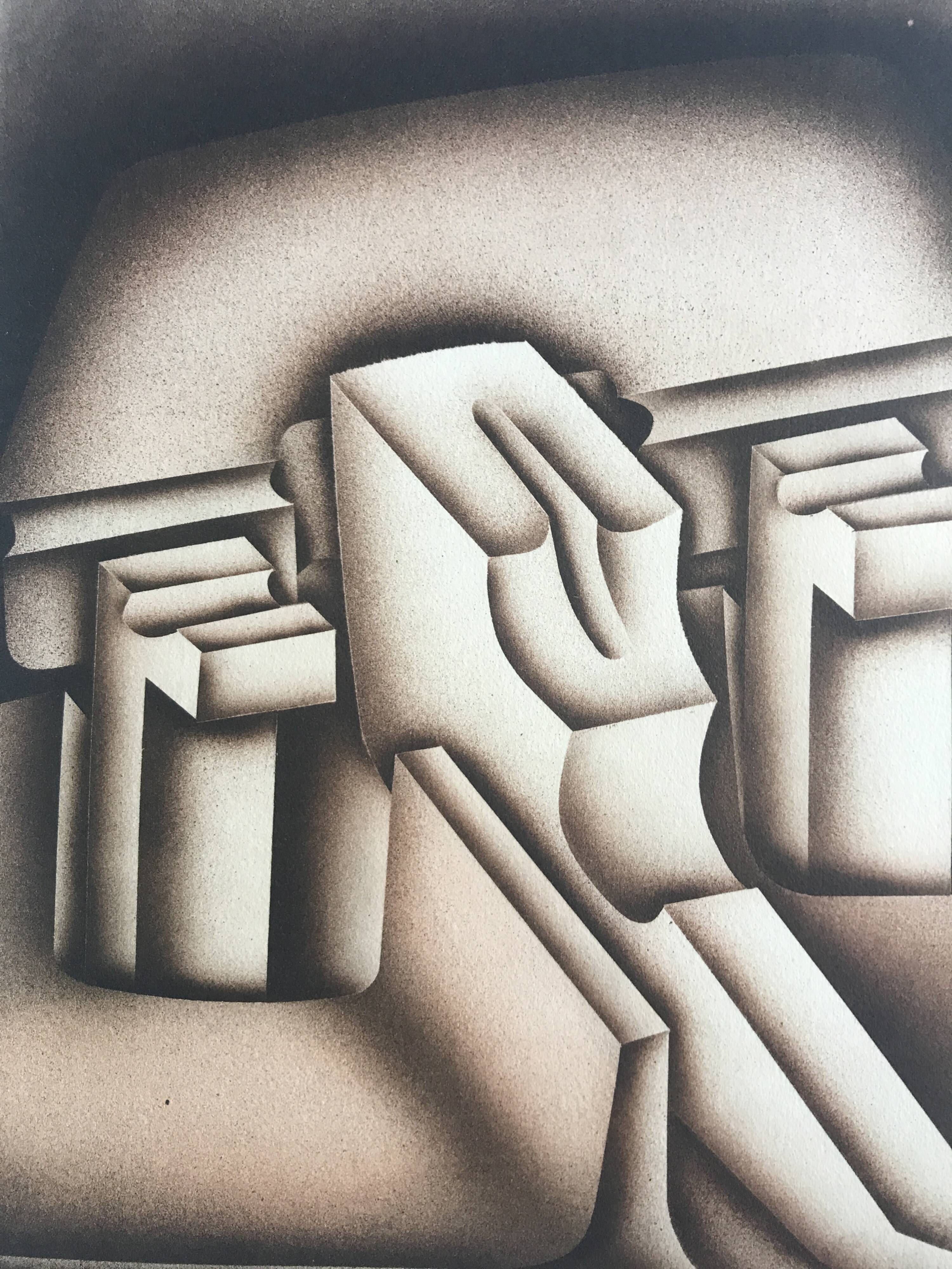 Original lithograph by Jacques POLI, Centrale, 1978