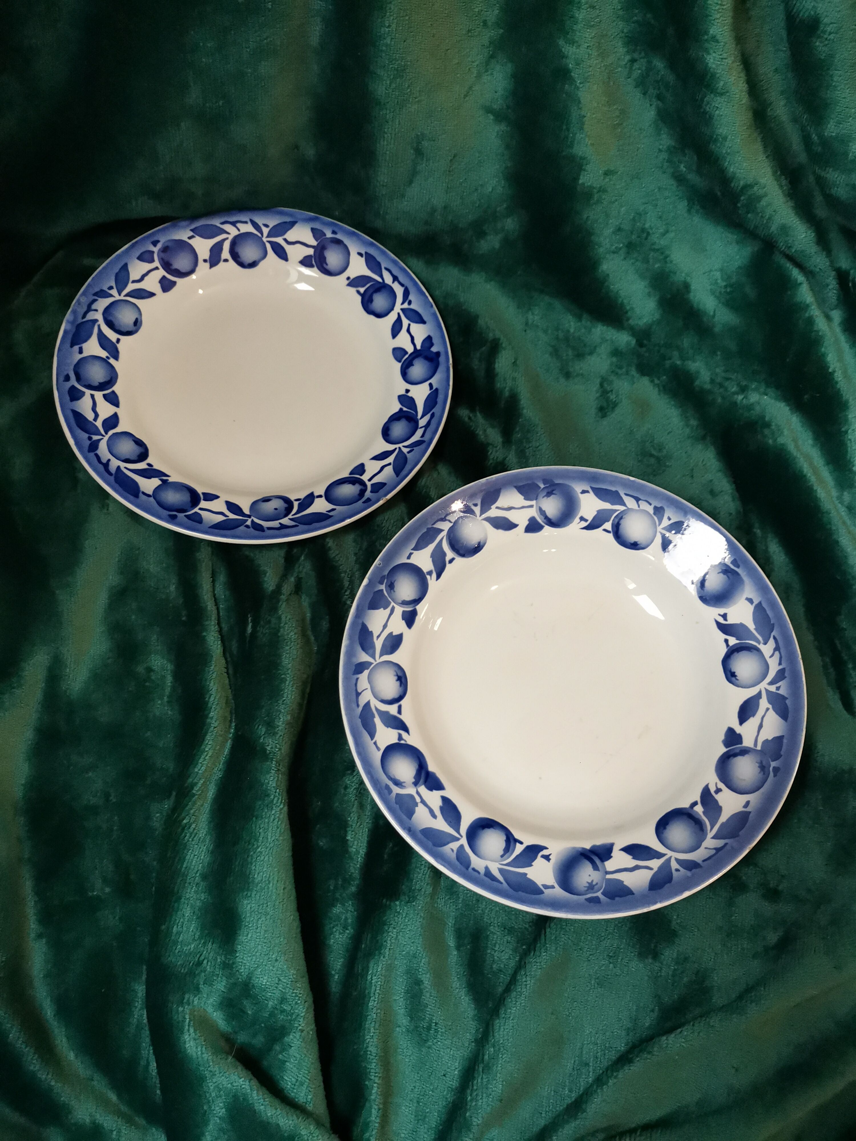 Duo plates flat and hollow apple Saint-Amand