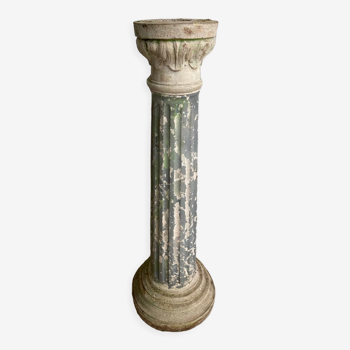 Neo Classic column vintage reconstituted stone 1980s