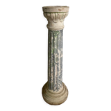 Neo Classic column vintage reconstituted stone 1980s