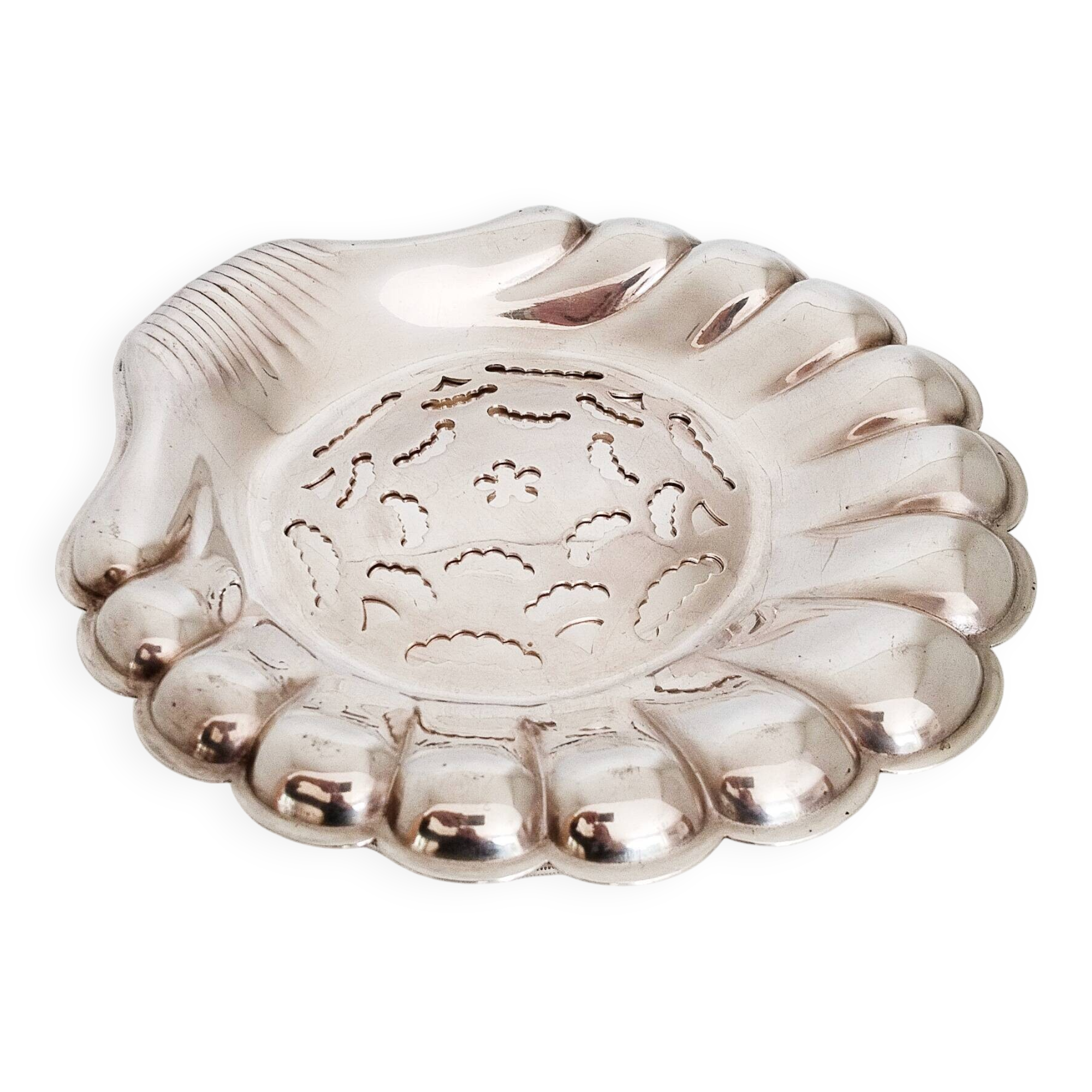 Coquillor-Ice Silver Butter Dish