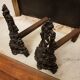 Cast iron chenets