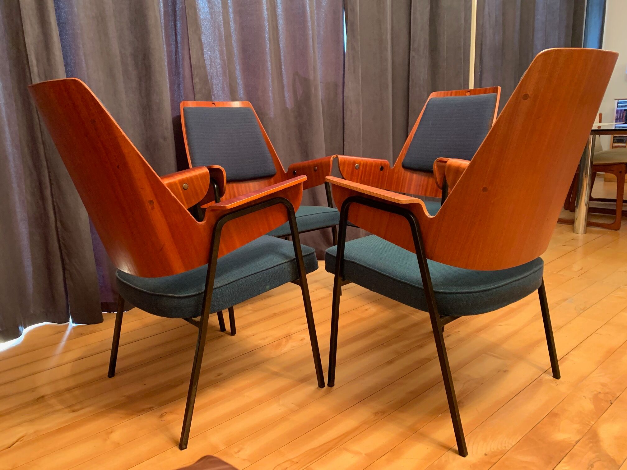 Set of four chairs, 1960s