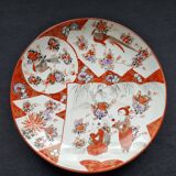 Antique Kutani porcelain plate (Meiji period, 19th century)