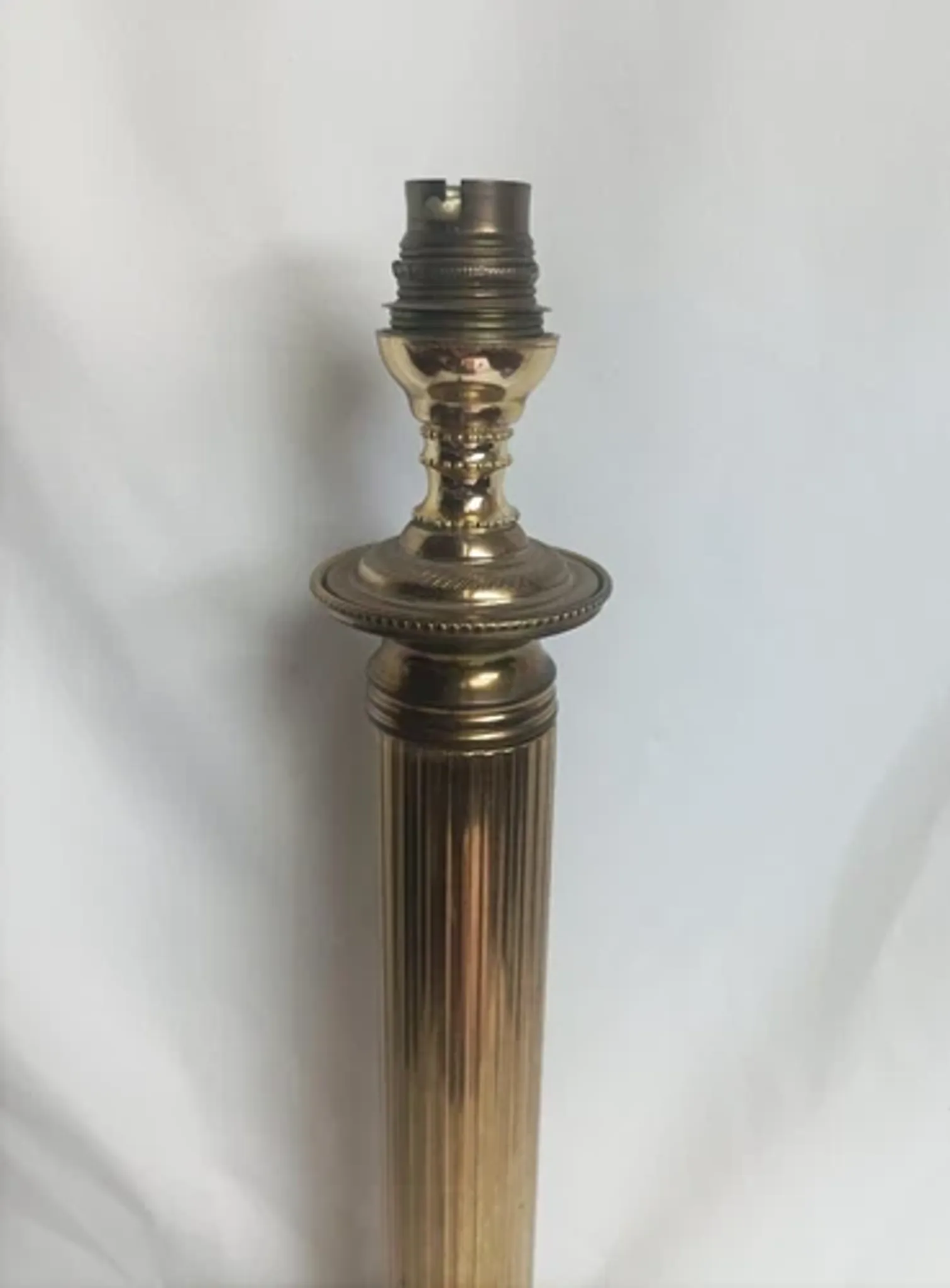 Lamp base in brass and marble - 1970s/1980s