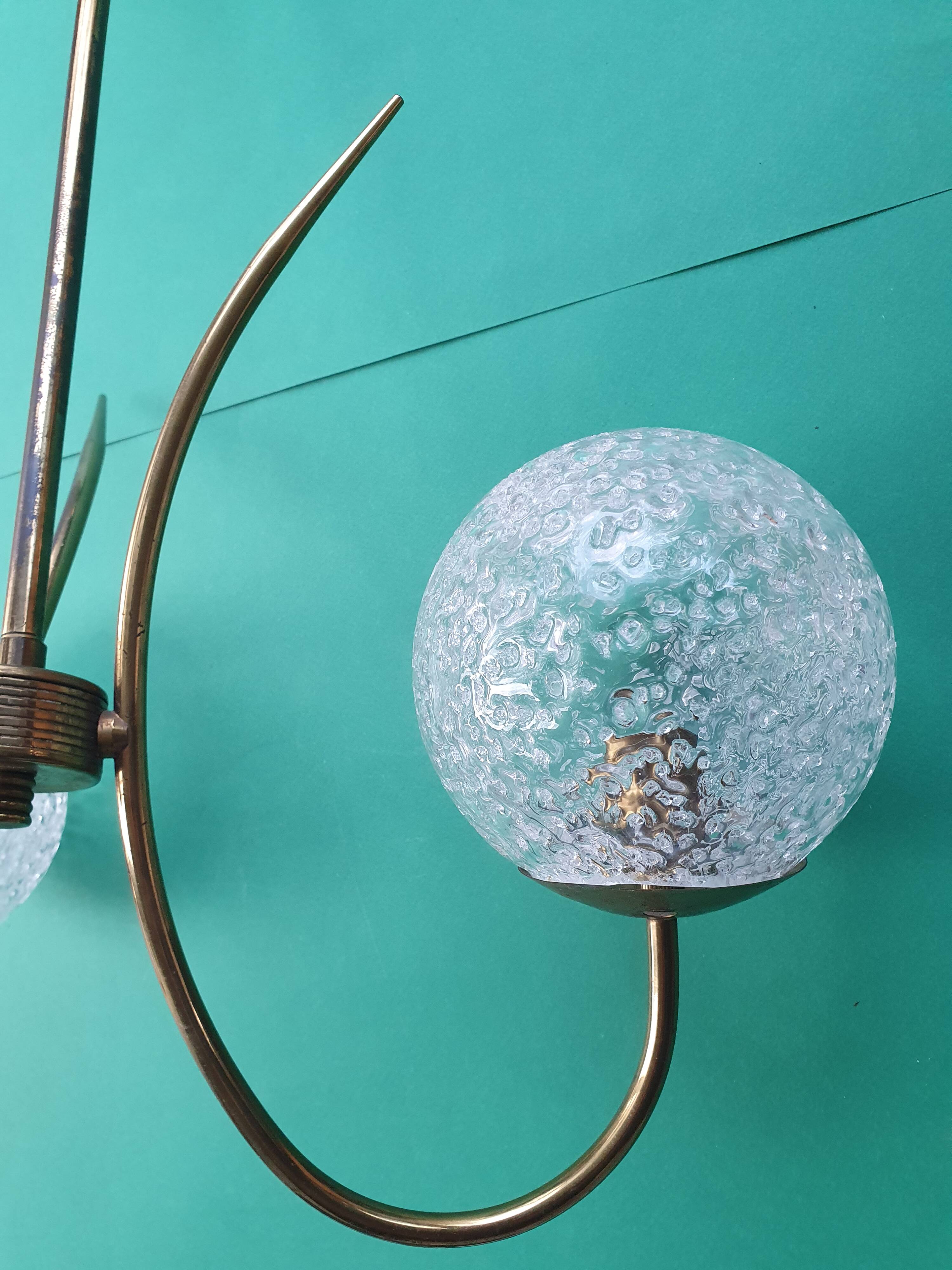 Vintage three-light chandelier