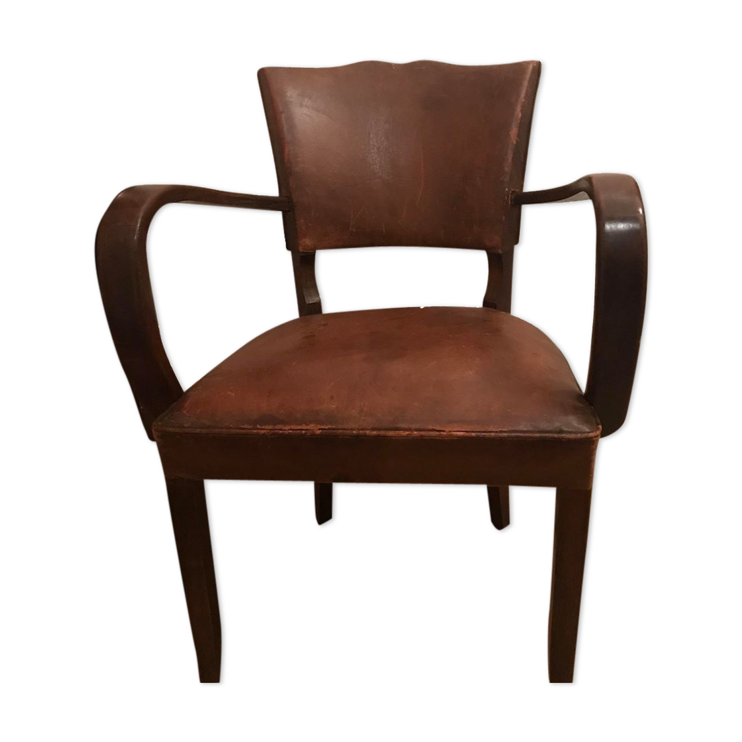 Armchair bridge all leather