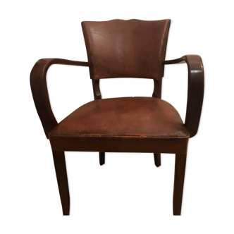 Armchair bridge all leather