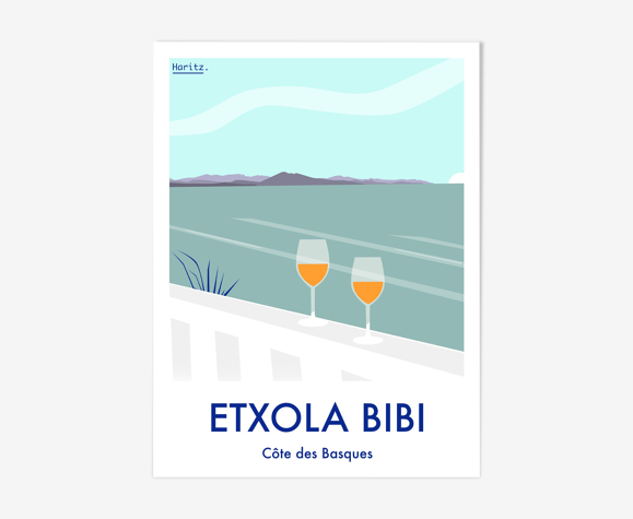 Illustration "Biarritz -Etxola Bibi"