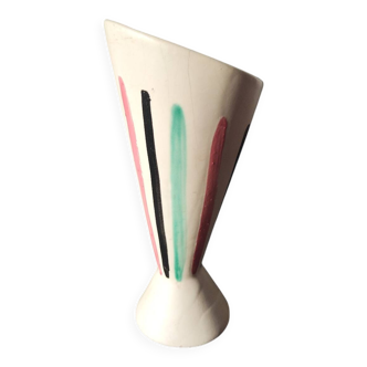 Saint-Clément vase, modernist French ceramic – 1950s–1960s