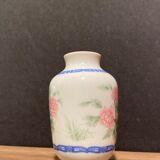 Miniature porcelain vase with floral decoration, Rose family