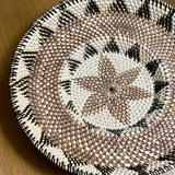 Round ethnic Balinese rattan tray