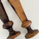 Olive wood vases