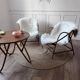 Paire de fauteuils en rotin vintage