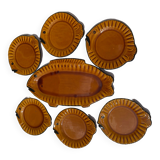 Assiettes et Plat Poisson Vallauris
