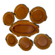 Assiettes et Plat Poisson Vallauris