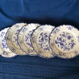 5 plates Lancaster in ceramic