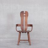 Set of Four Oak Mid-Century Dining Chairs