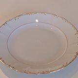 Flat dish and deep dish in porcelain