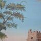 Italian School of the 19th Century "The Salario Bridge" Titled Gouache