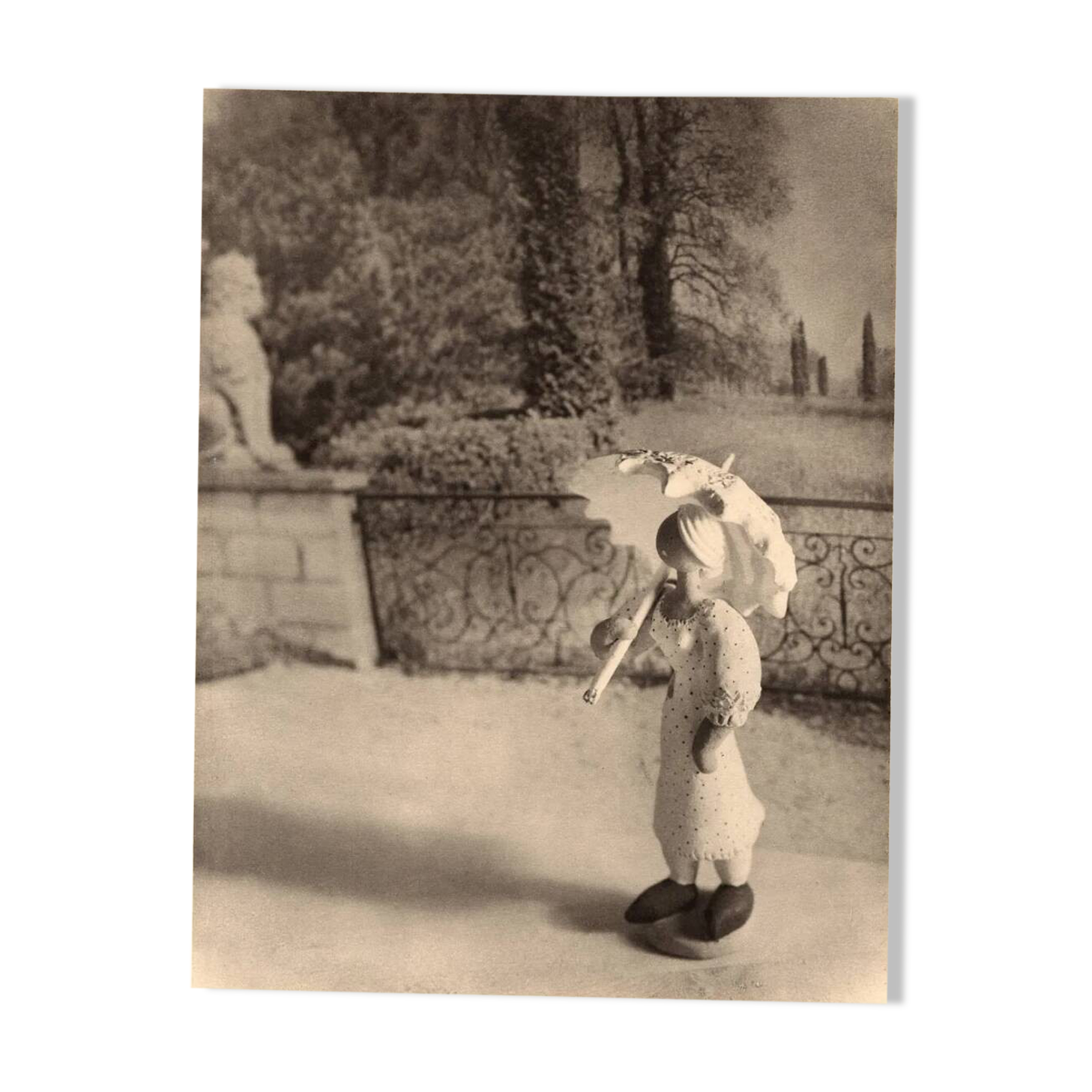 Laure albin-guillot, doll with parasol, 1945, michel fresson collection