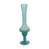 Vase soliflore en opaline bleu