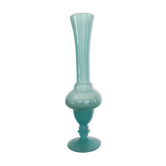 Vase soliflore en opaline bleu