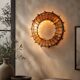 Brutalist sun wall light 1960