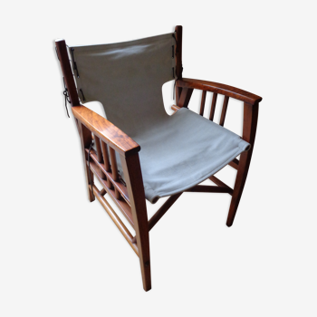 Folding chair staged