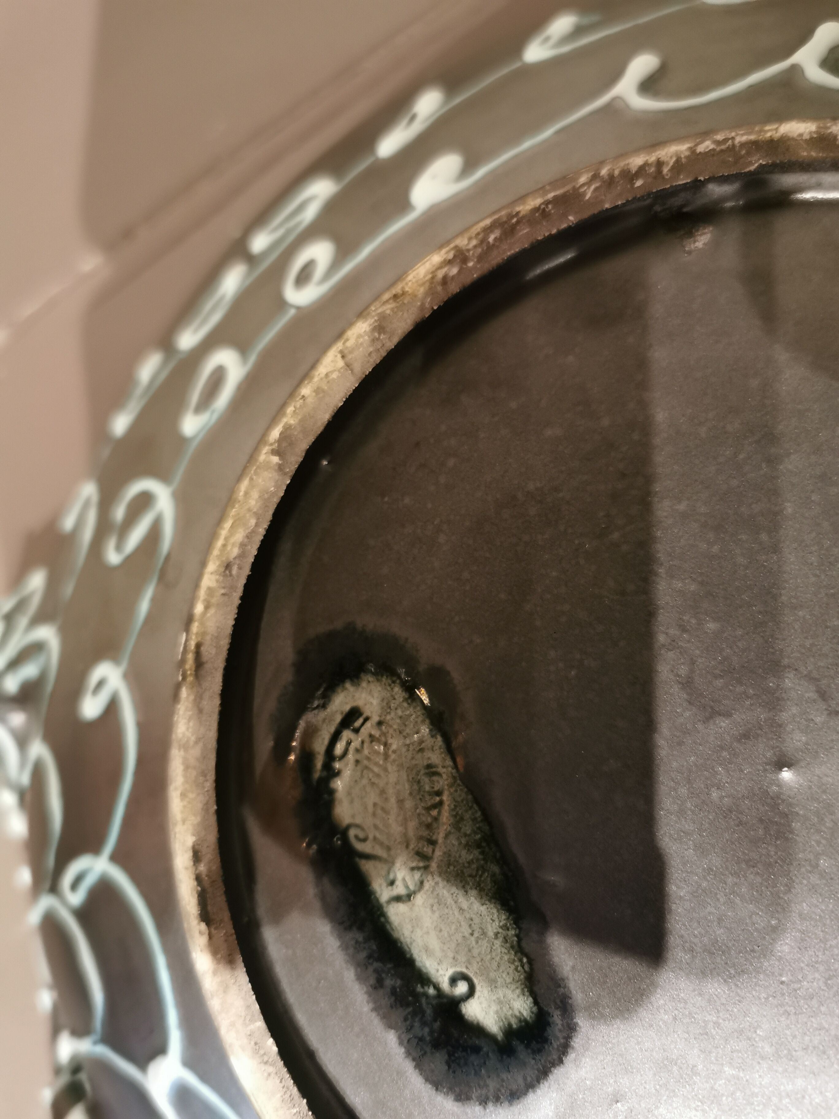 Plate Vallauris signed Lunetta