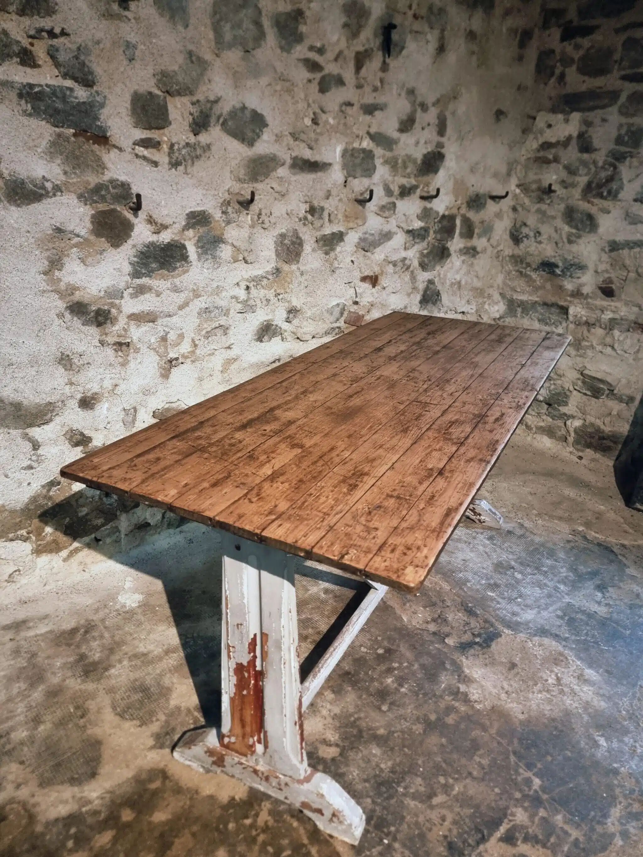 Table bistrot / de travail française ancienne, vers 1920