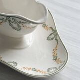 Sauceboat on Longwy Earthenware frame