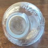 Carafon en cristal, décor gravé, 19 ème siècle