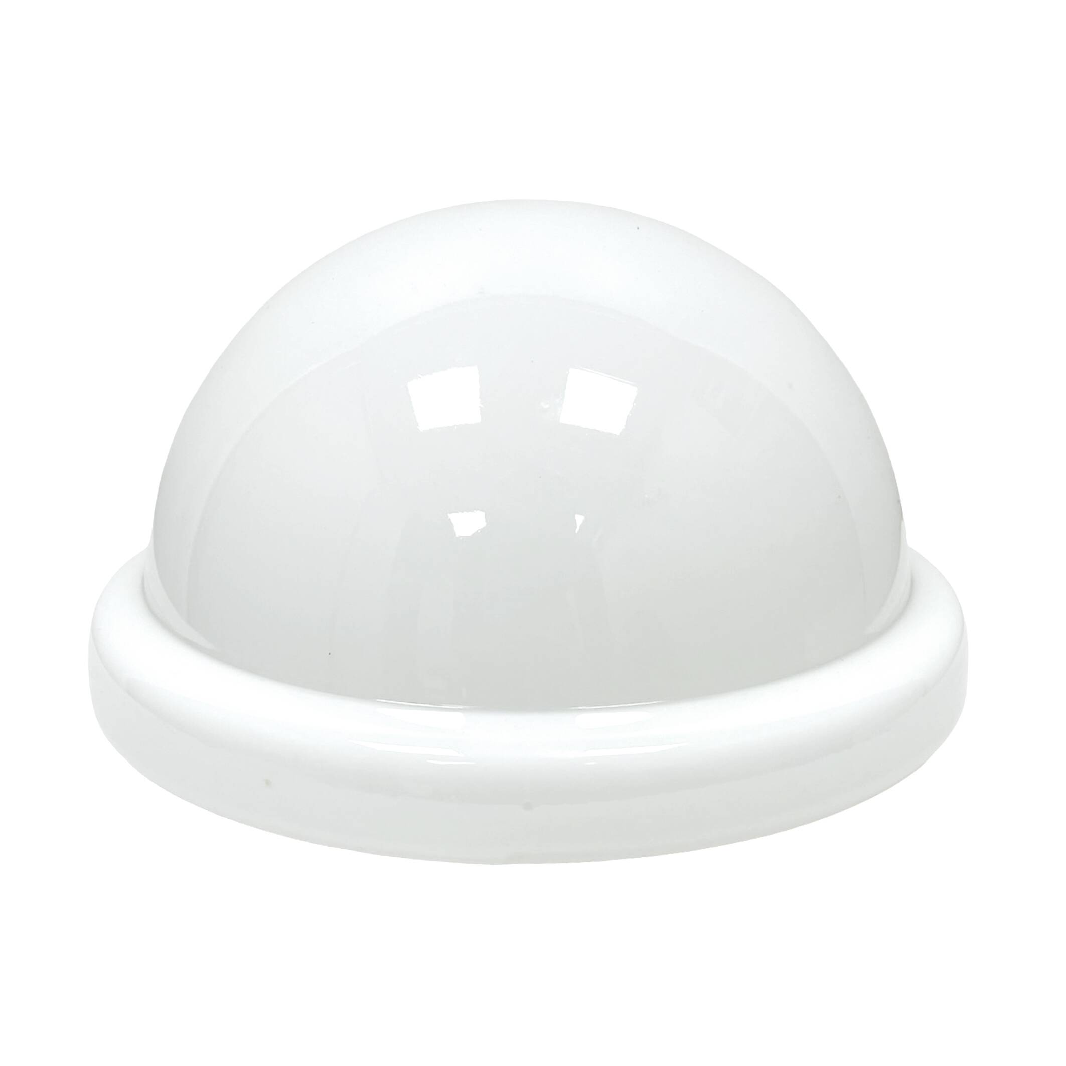 Vintage Polish glass flush-mount ceiling light (Penko Pieńsk, 1970s, PRL