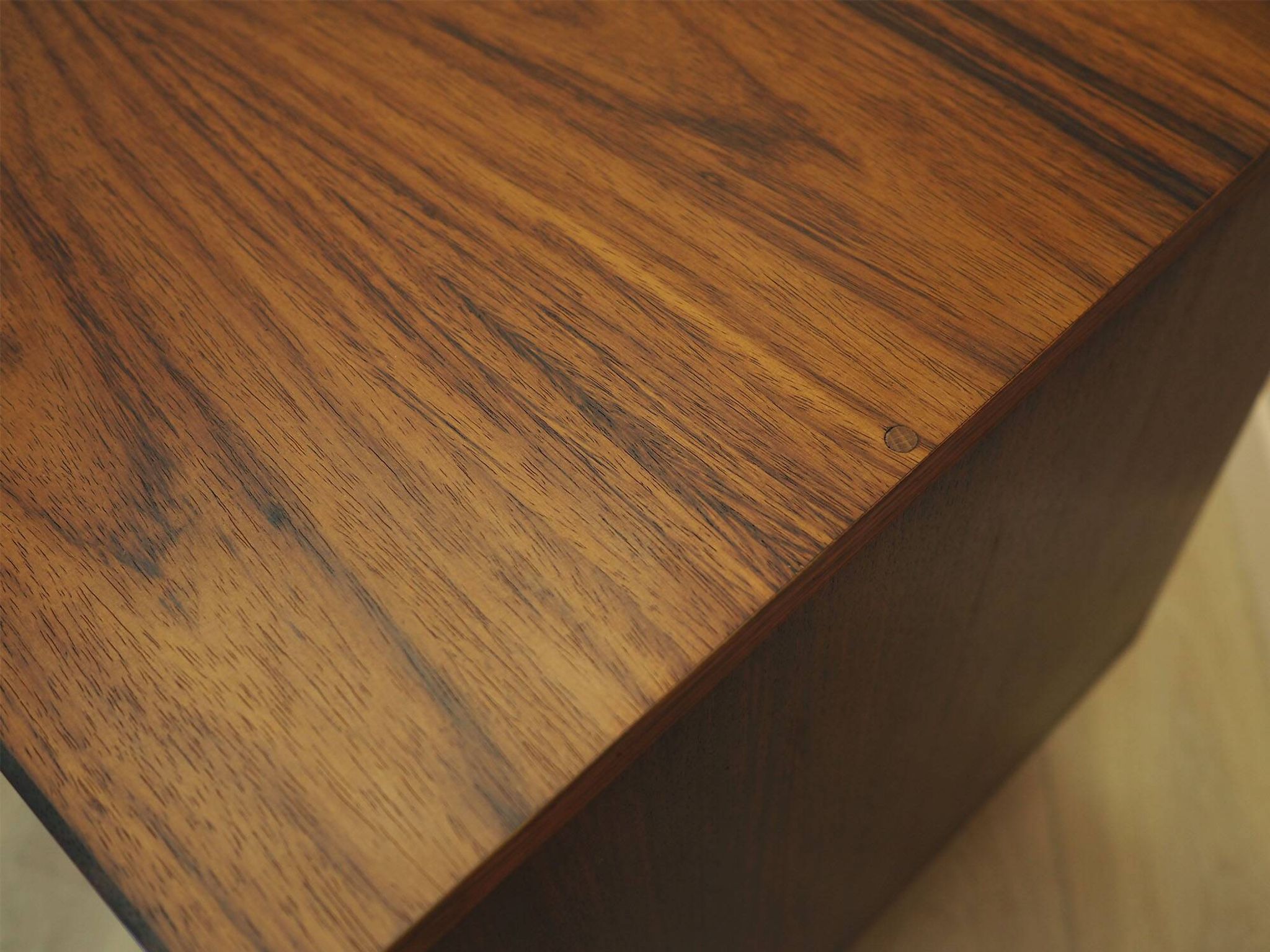 Danish Rosewood Cabinet with Adjustable Shelv, 1970s