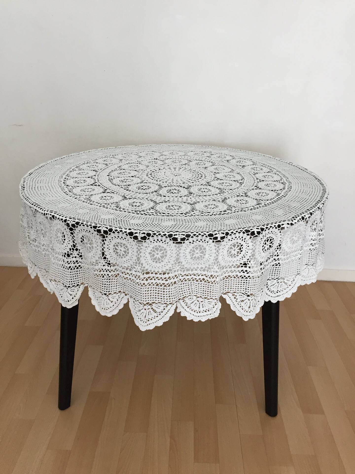 Nappe crochet coton vintage ancienne