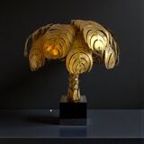 Palm Tree Lamp Maison Jansen, Christian Techoueyres, 65cm, Circa 1970
