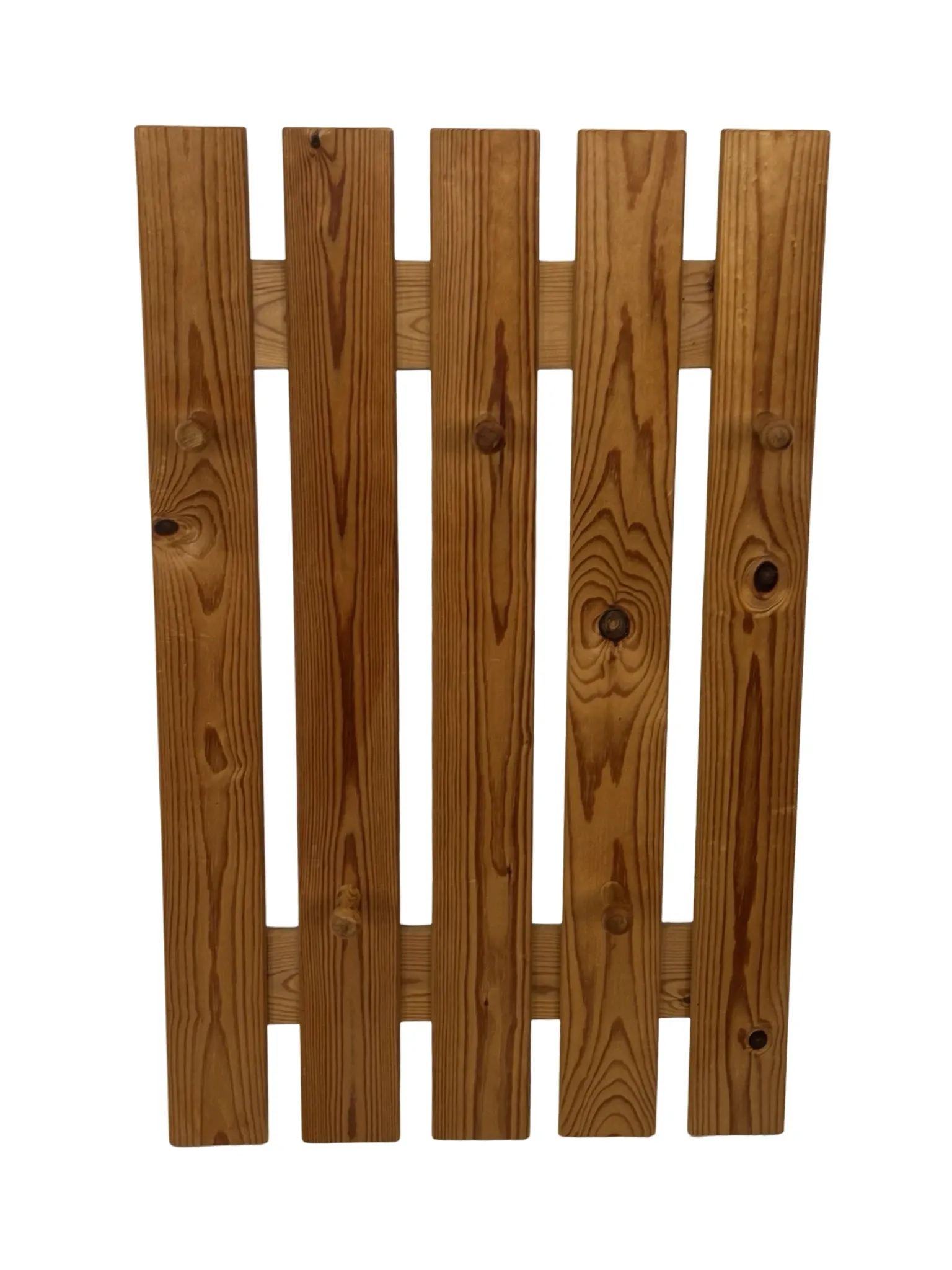 Vintage pine coat rack, 1970s minimalist design