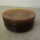 Twelve amber sunflower plates Vereco