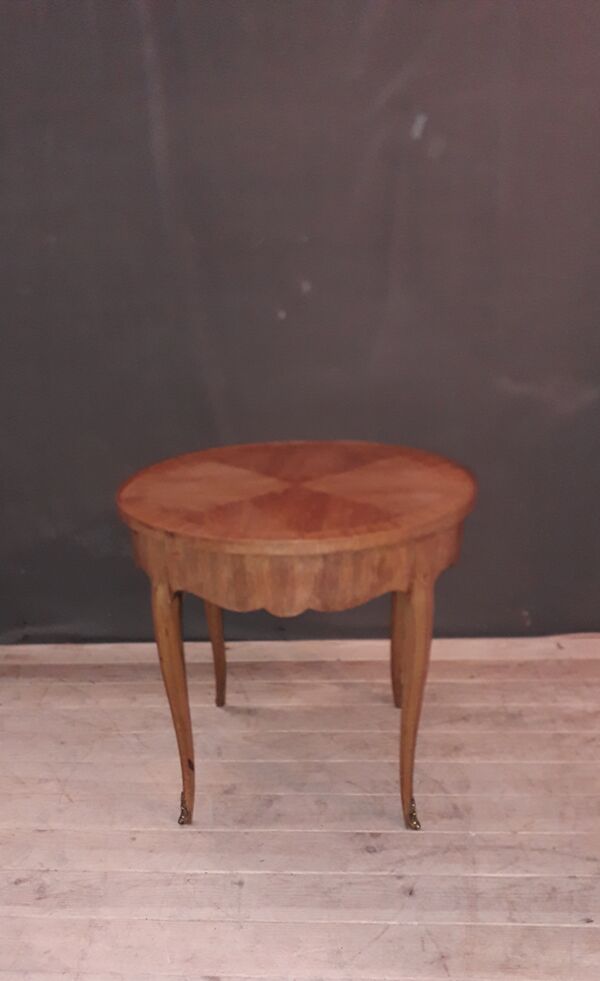 Table basse marquetterie style louis xvi