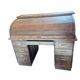 Rare American Bureau with Curtain "Gradiam" in Oak – Vintage Rolltop Style