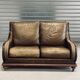 Canapé vintage cuir cognac