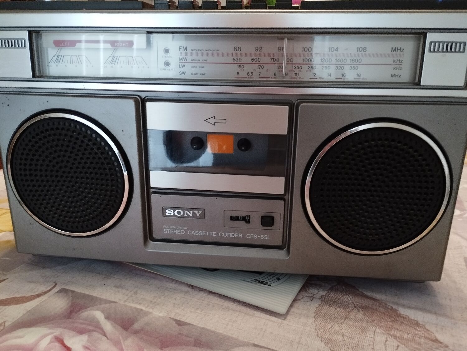 Sony stereo cassette radio